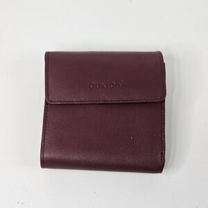 Vtg. BUXTON Red Wallet Accordion Multi Credit Card Coin Purse Snap Wallet